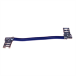 WMS002 2.75^ Blue Jumper Wire (1/4^ F Spade Ends)