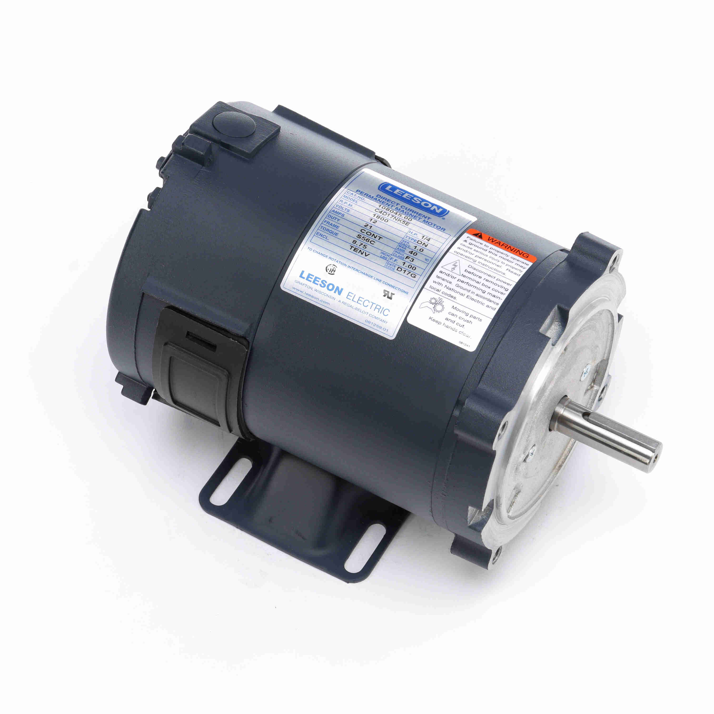 108045.00 Leeson 0.25HP Low Voltage DC Electric Motor, 1800RPM 4