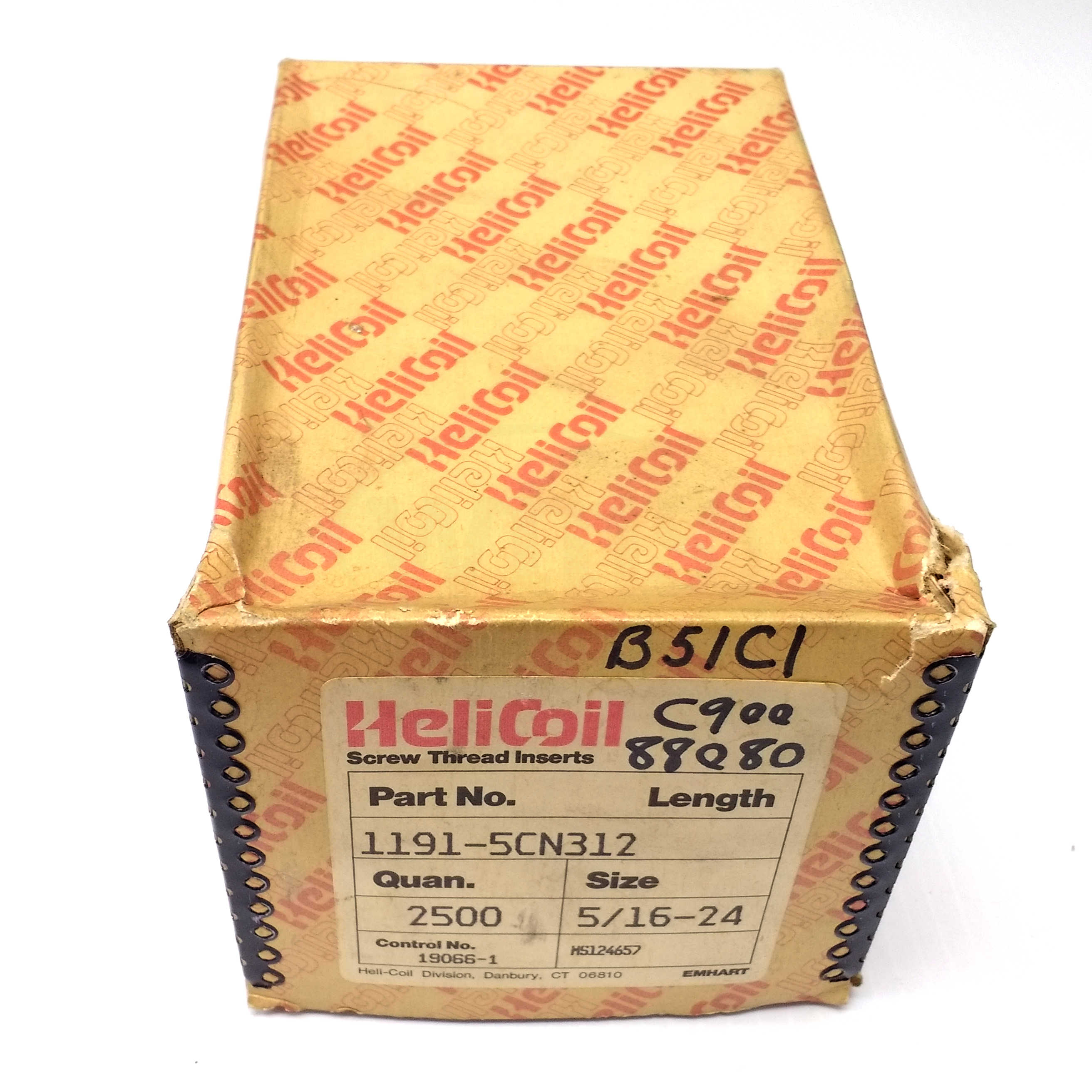 1191-5CN312 HeliCoil 304SS 5/16'-24, 2500 Box 2