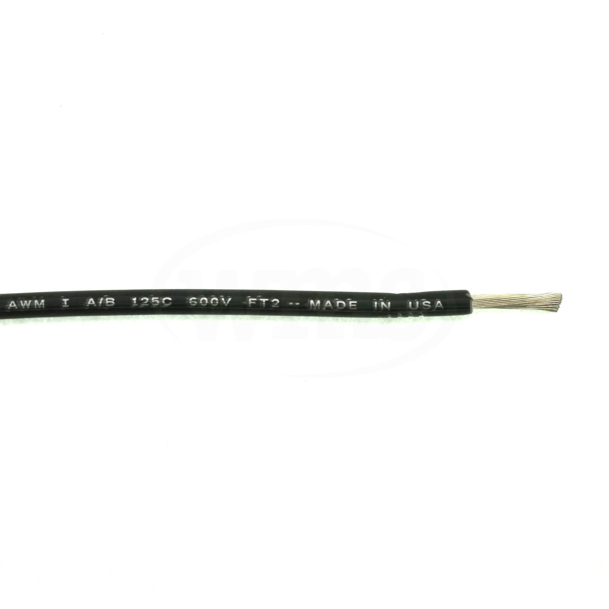 #12 Lead Wire, Black 125C 600V 3
