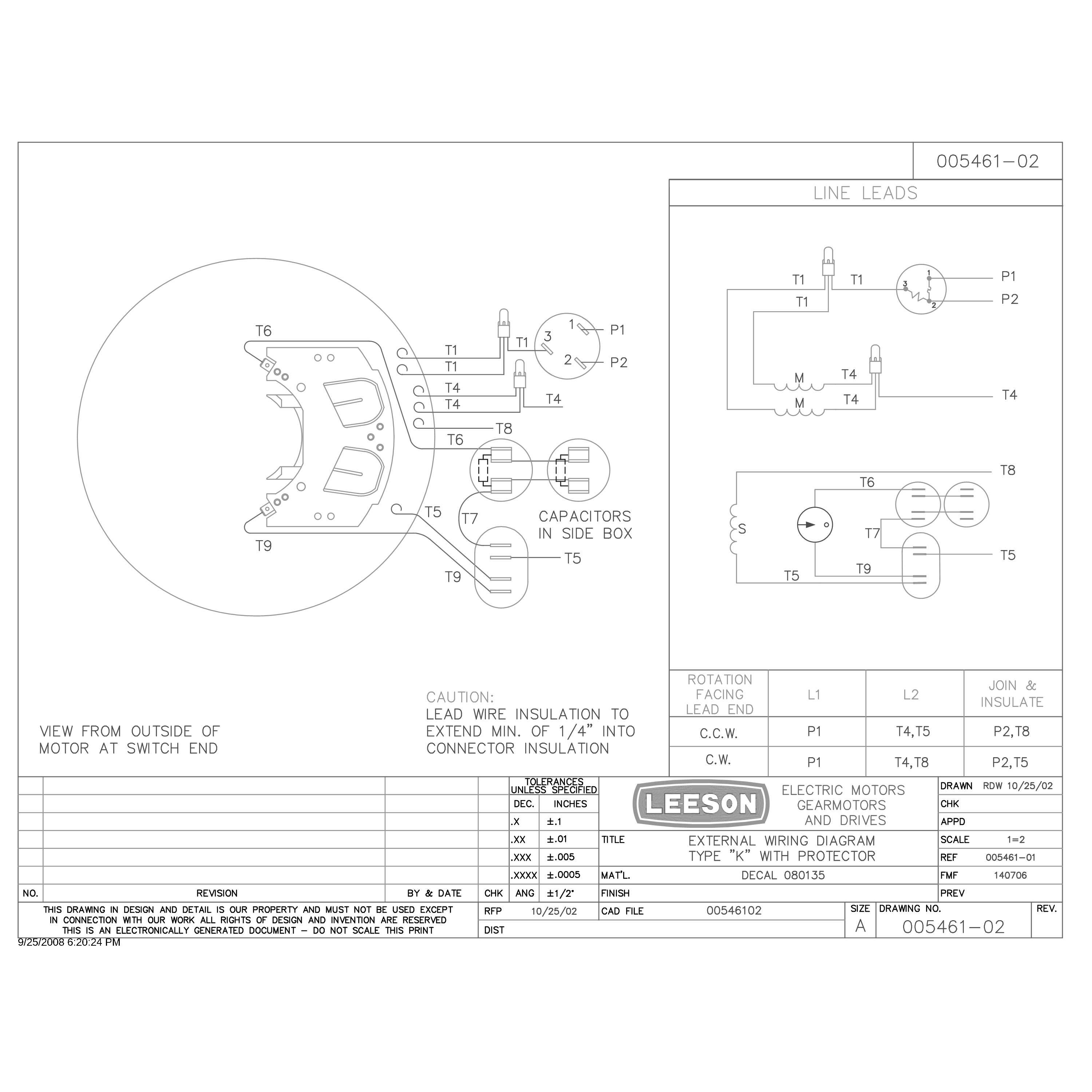 Leeson Motor Wiring Diagram - Wiring Diagram Schemas