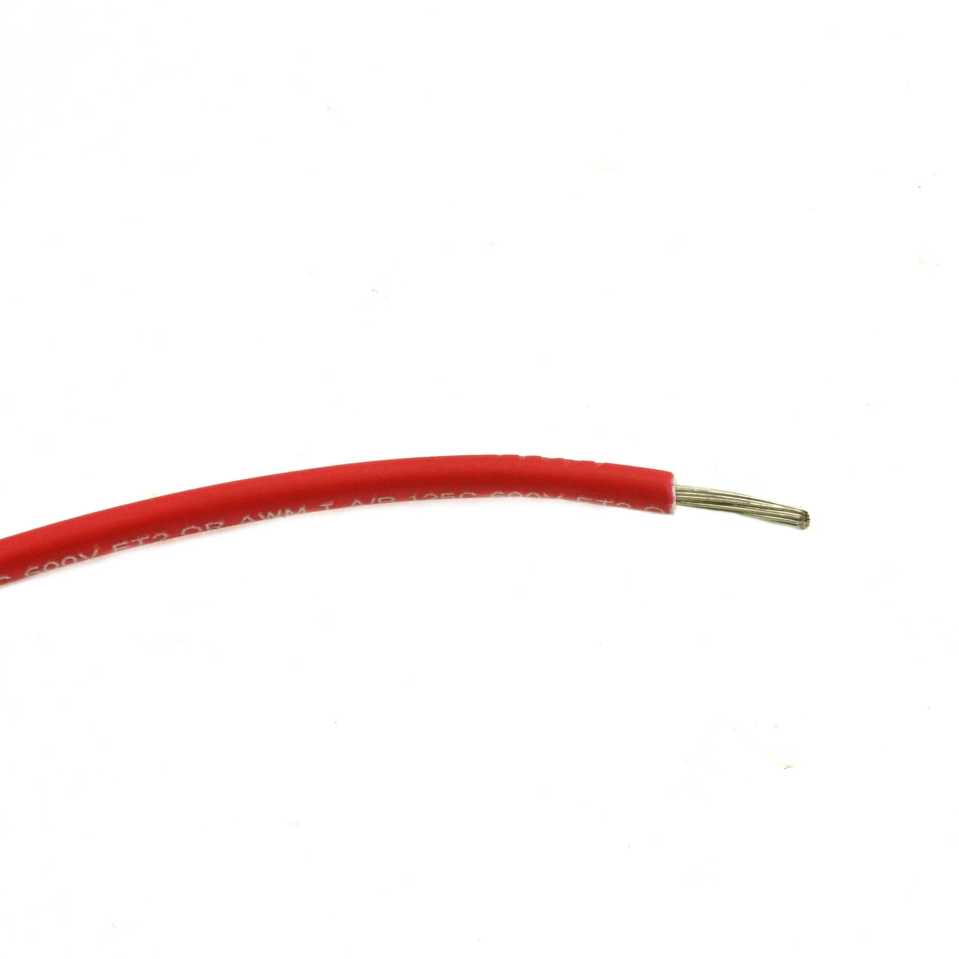 #16 Lead Wire, Red, 125°C 600V 1