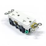16362-W Leviton Receptacle, 20A-125V, White