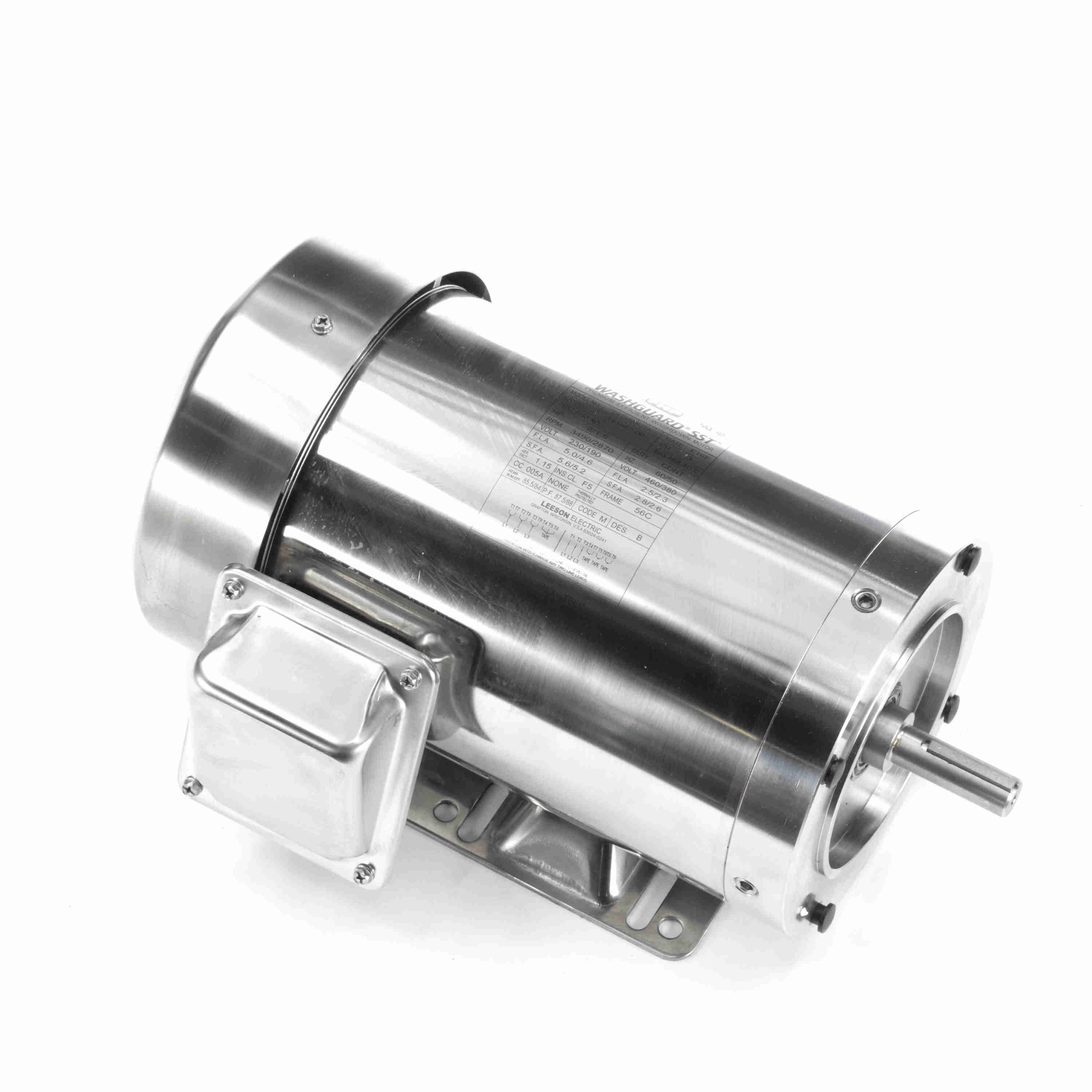 191562.00 2HP Leeson Electric SS Motor, Washdown