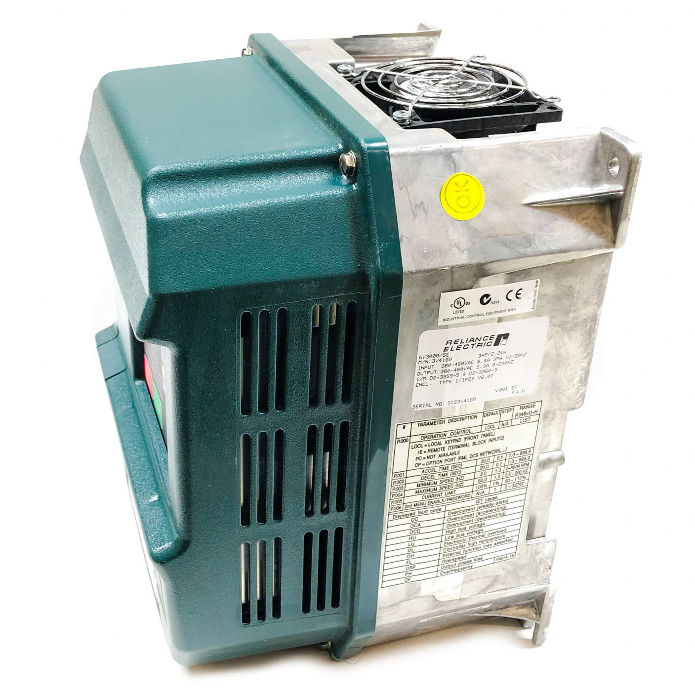 1SU21005 Reliance Electric SP500 3.5/5HP Variable Frequency Drive, 200-230VAC 4