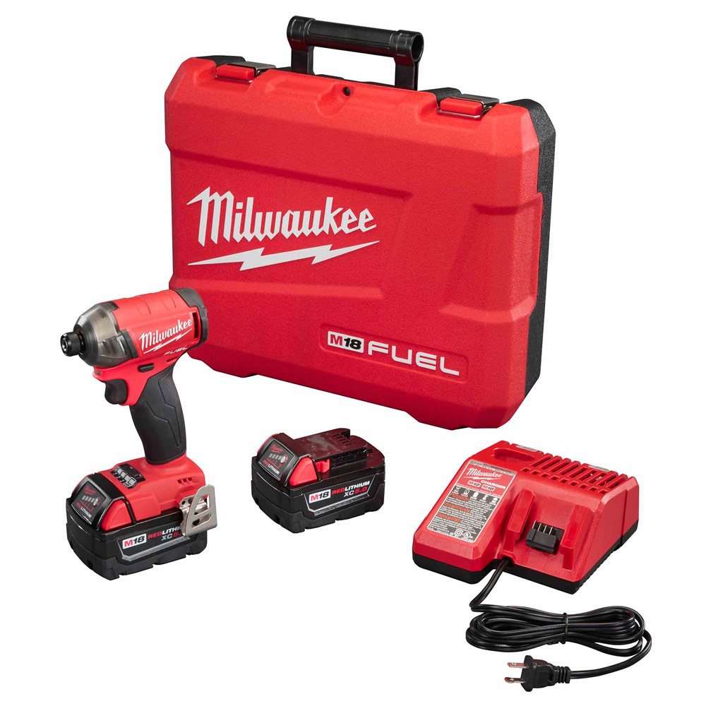 2760-22 Milwaukee M18 FUEL Surge 1/4 in. Hex Hydraulic Impact Driver Kit