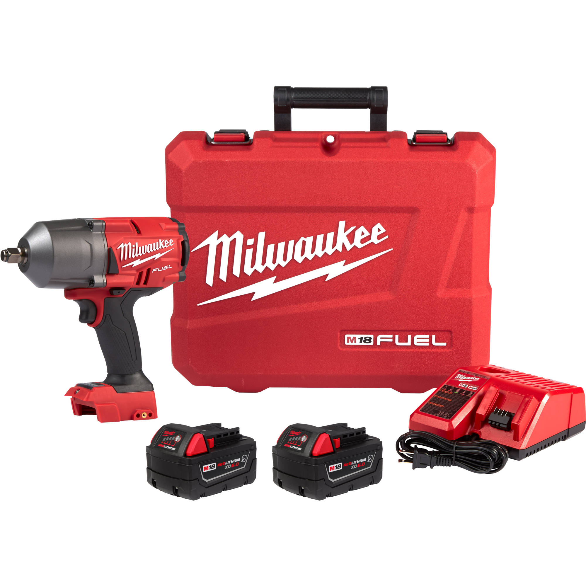 2767-22R Milwaukee M18 FUEL High Torque 1/2' Impact Wrench w/Friction Ring Kit 1