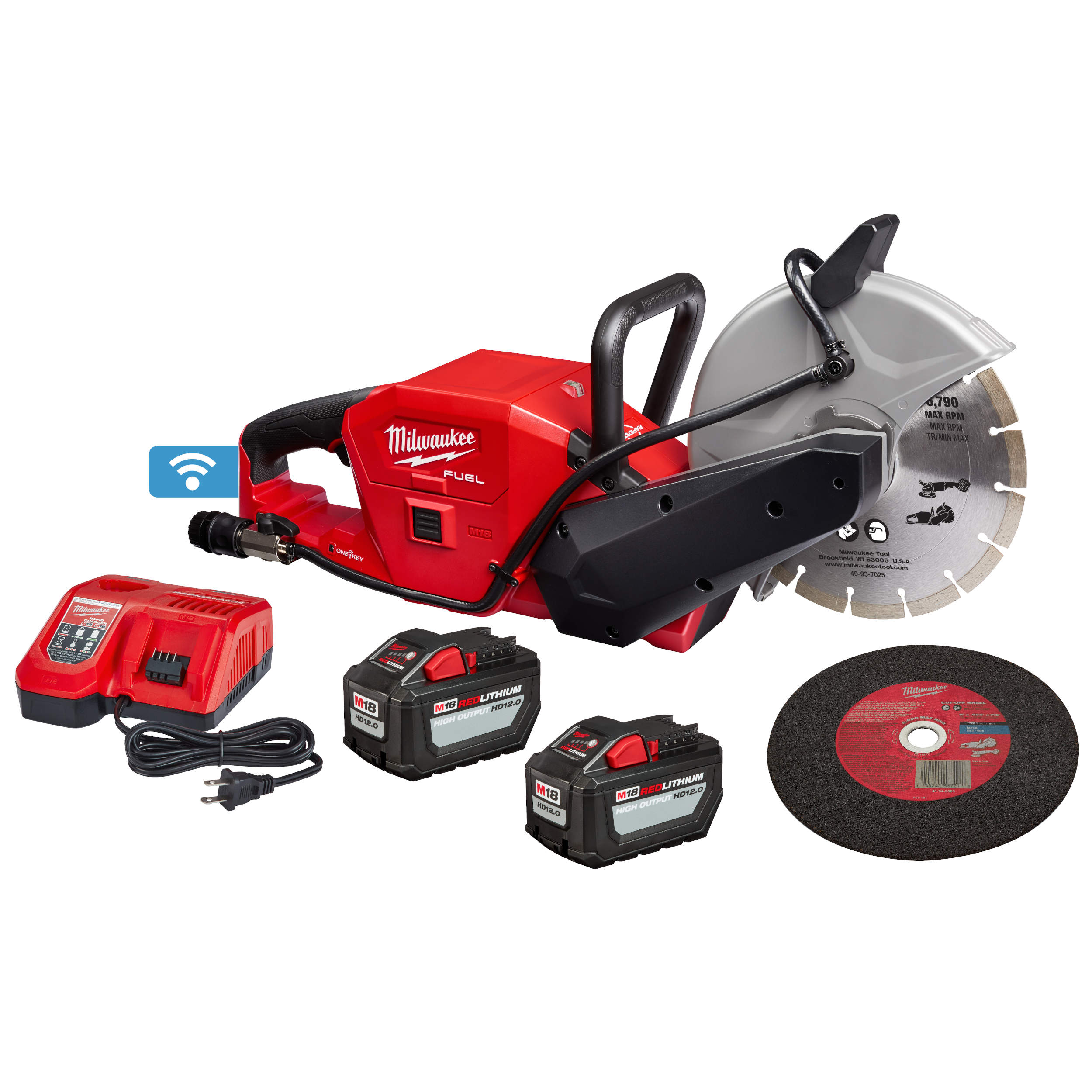 2786-22HD Milwaukee M18 FUEL™ 9" Cut-Off Saw with ONE-KEY™ Kit