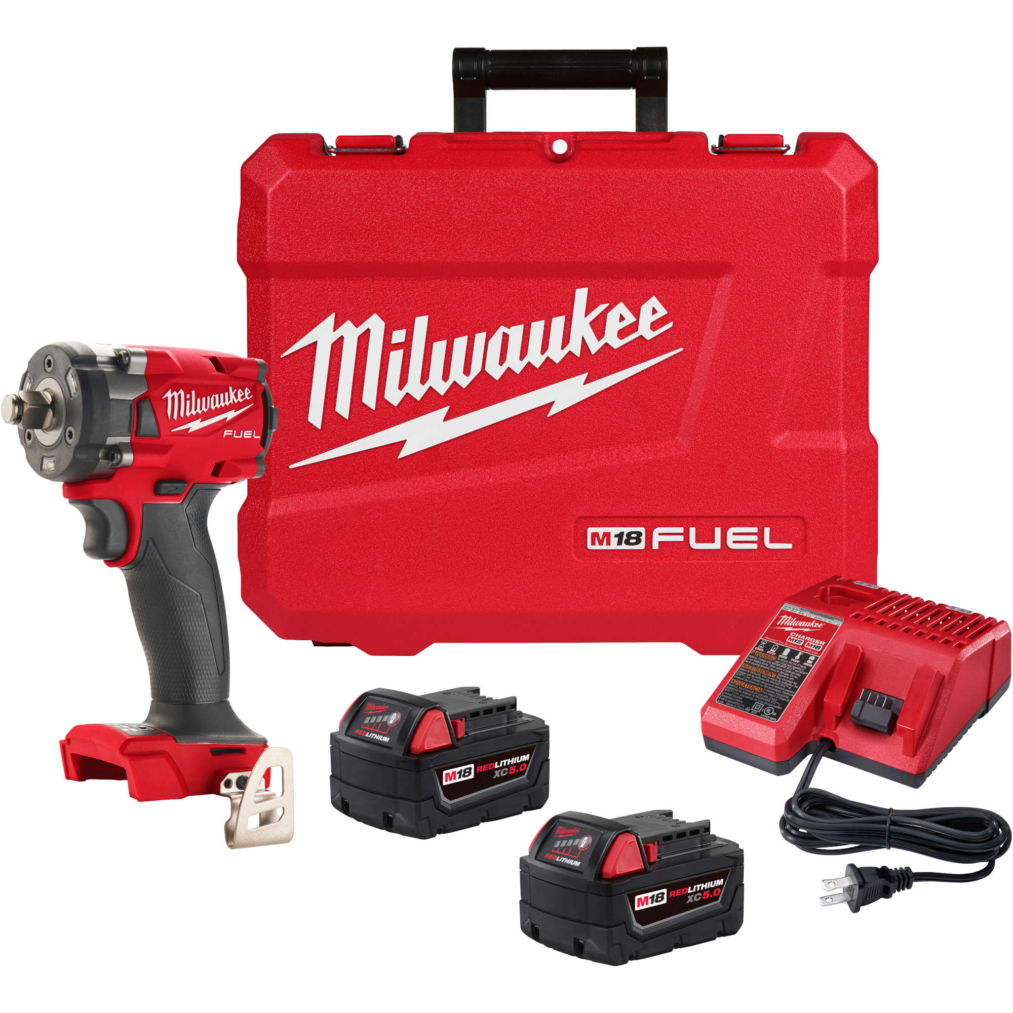 2855-22 Milwaukee M18 FUEL™ 1/2 Compact Impact Wrench w/ Friction Ring Kit 1