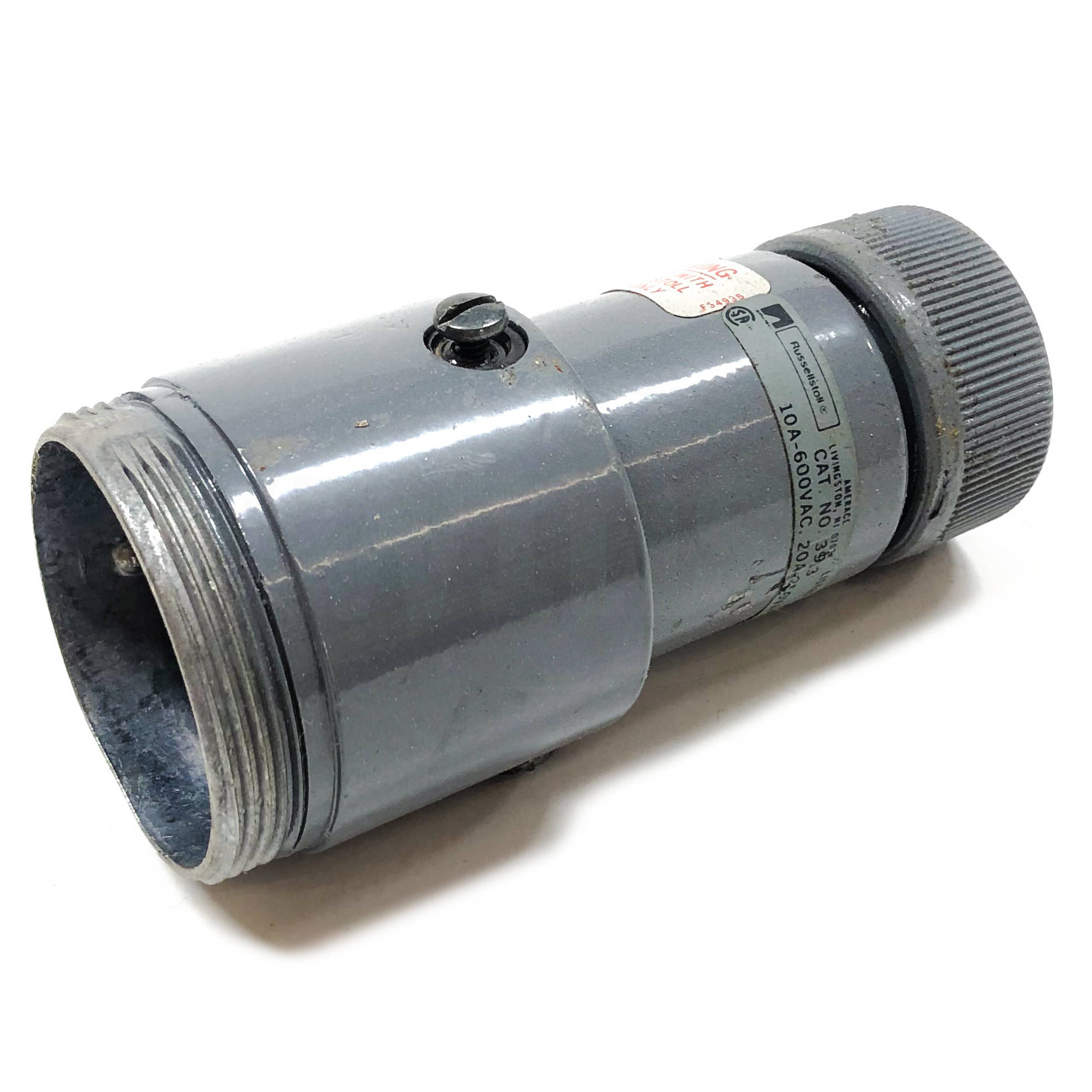 3913 Russellstoll Connector, 2-Wire, 3-Pole 3