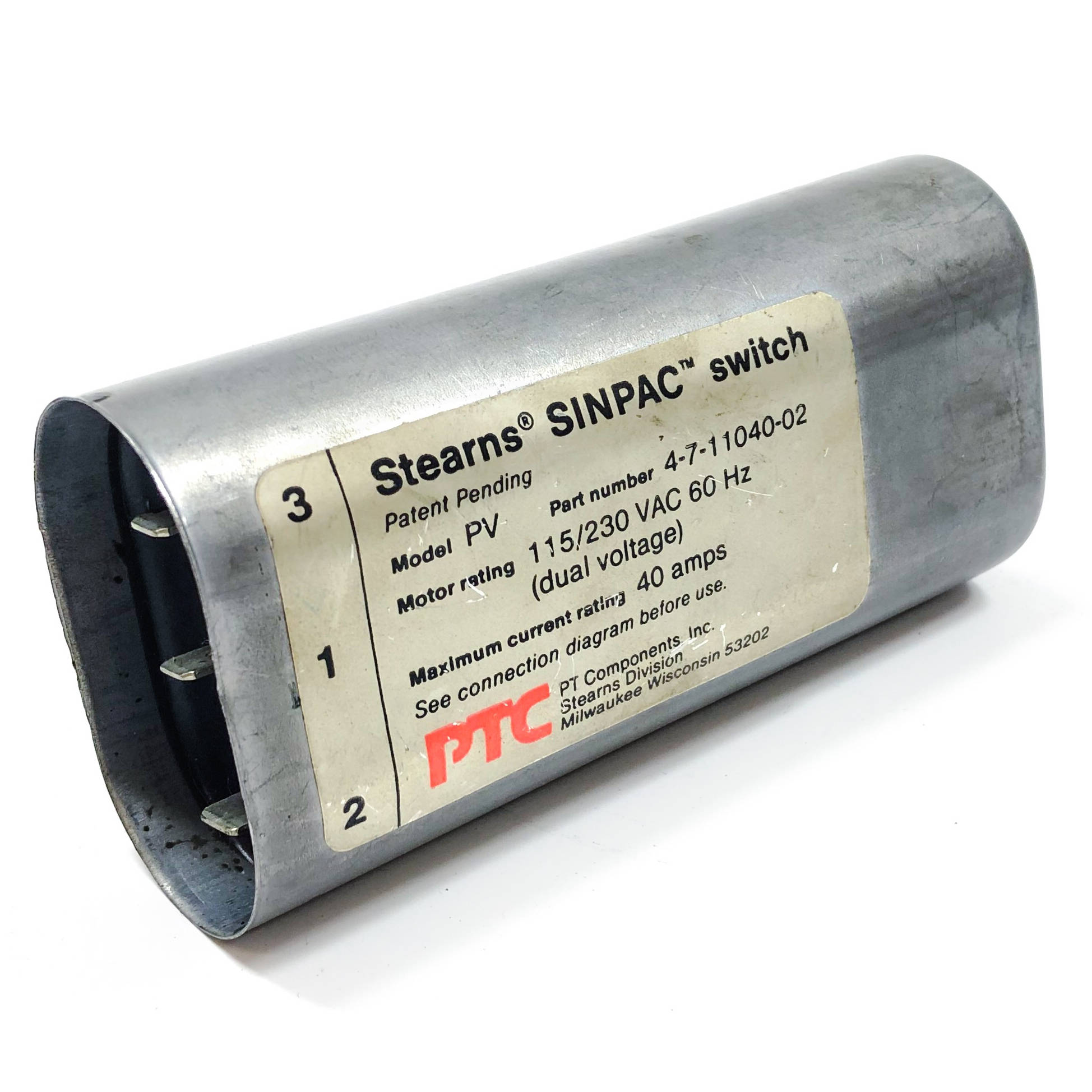 4-7-11040-02 Stearns PV Series SINPAC Switch 4