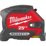 48-22-0428 Milwaukee 25ft Compact Wide Blade Magnetic Tape Measure