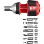48-22-2330 Milwaukee 8-in-1 Compact Ratcheting Multi-bit Driver