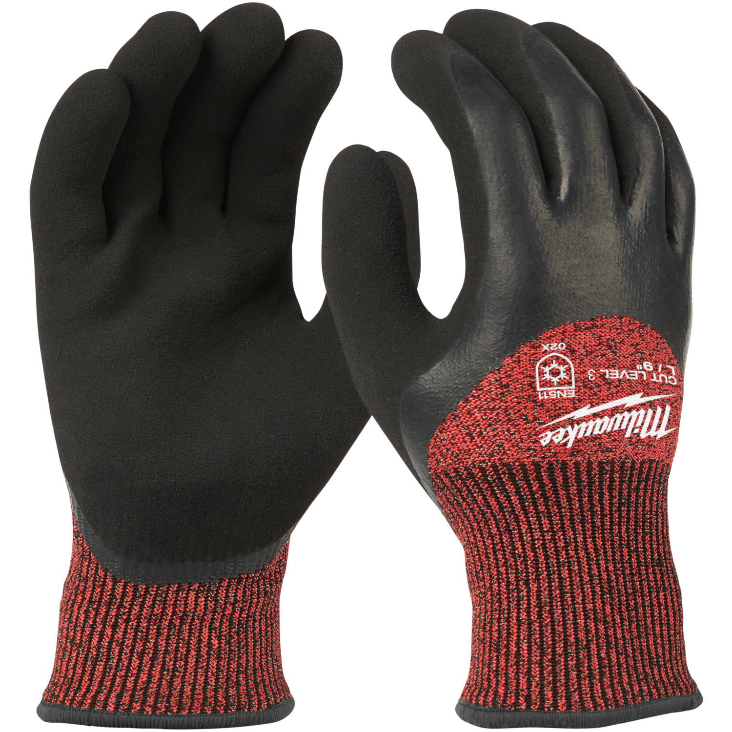 48-22-8922 Milwaukee Cut Level 3 Winter Dipped Gloves, Large 4