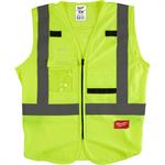 48-73-5021 Milwaukee Class 2 High Visibility Safety Vest, Small/Medium