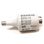 5SB221 Siemens DIAZED Fuse Link, 4 Amps, 500V