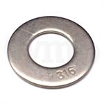 78021 Fastenal 1/2^ Flat Washer, 316 Stainless Steel