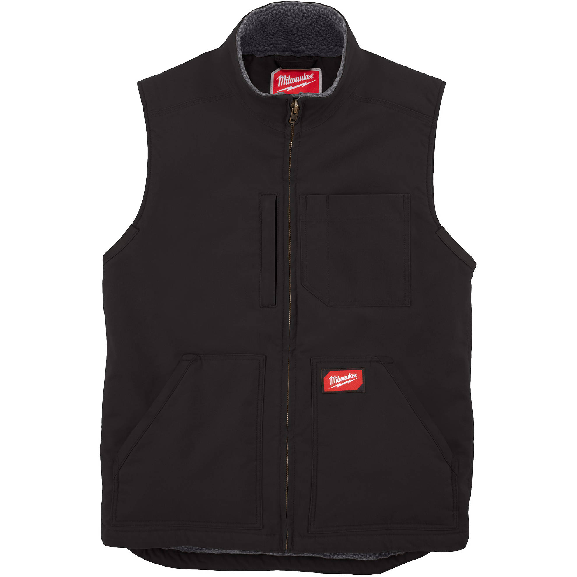 801B-XL Milwaukee Heavy Duty Sherpa Lined Vest, Black, XL 1