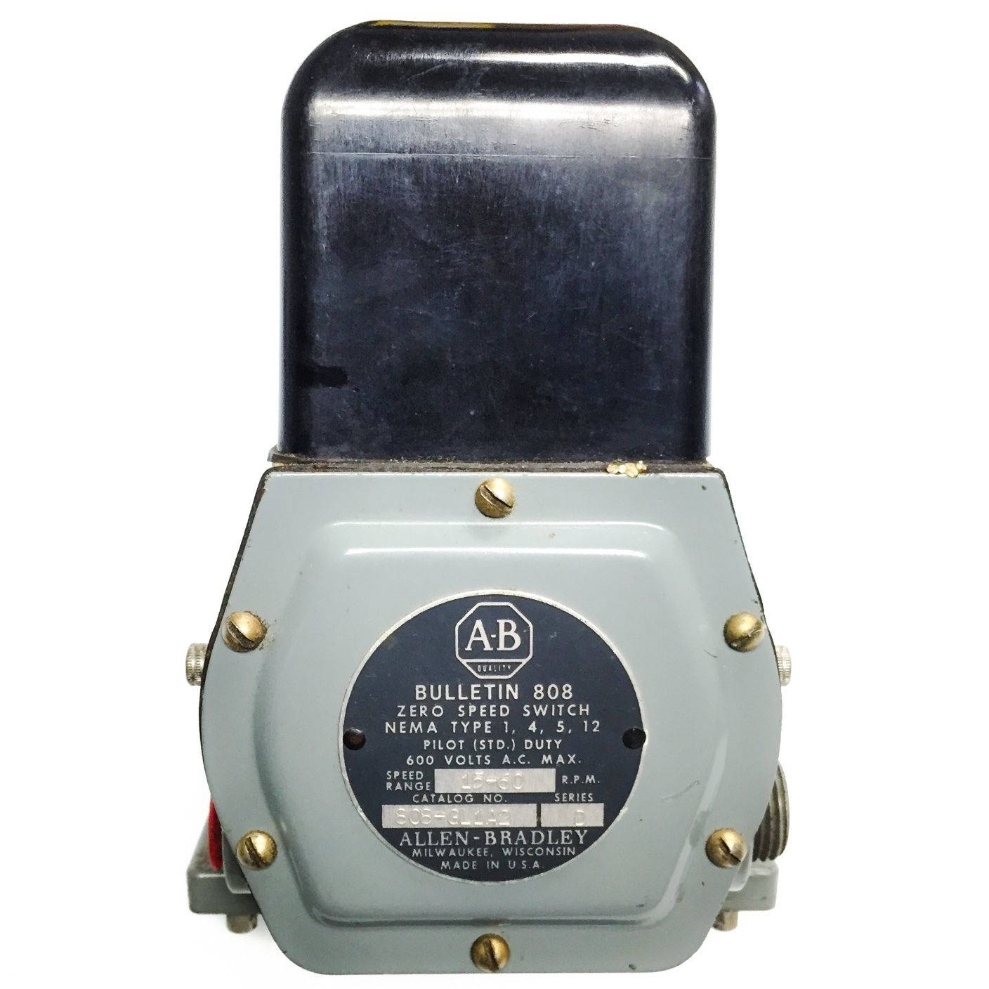 808-GL1A2 Allen-Bradley Speed Switch, Series D, 2