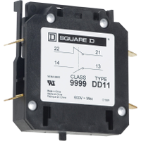 9999DD11 Square D Auxiliary Contact 1NO/1NC 2