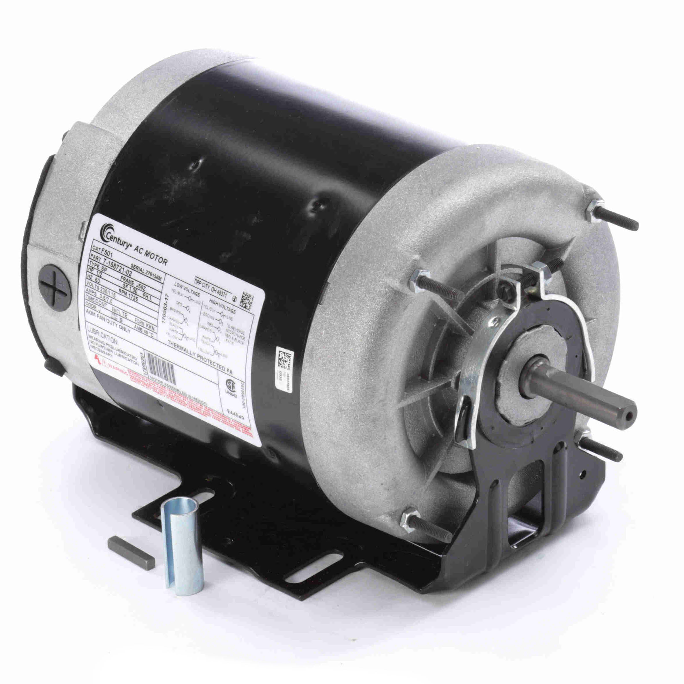 F501 Century 12hp Belt Drive Fan Electric Motor 1725rpm