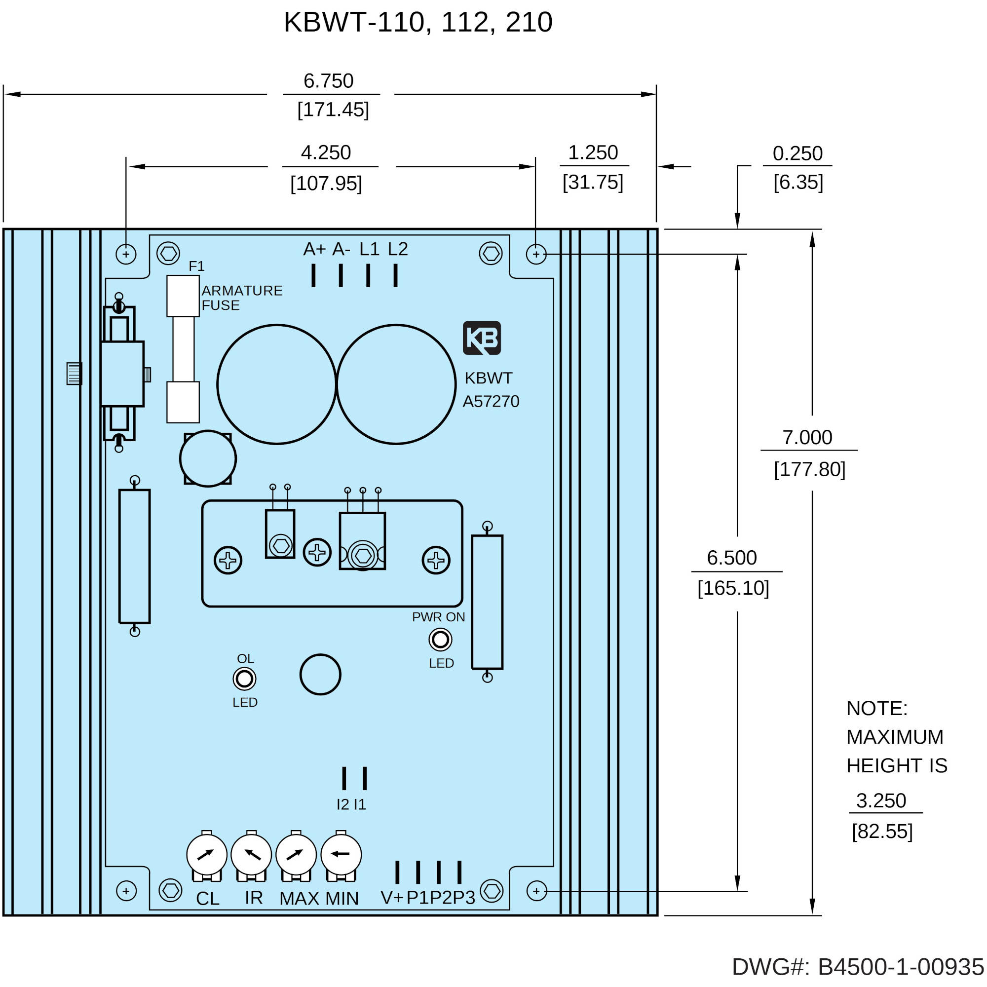 KBWT-112 KB Electronics Pulse Width Modulated (PWM) Whisper-Drive, 8612 8