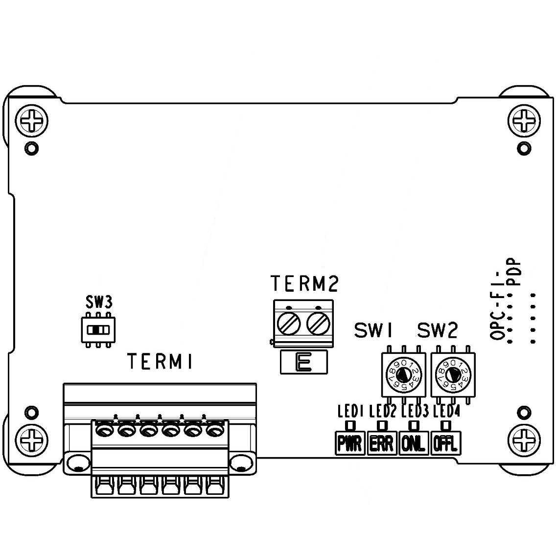 OPC-F1-PDP PROFIBUS-DP Communication Card