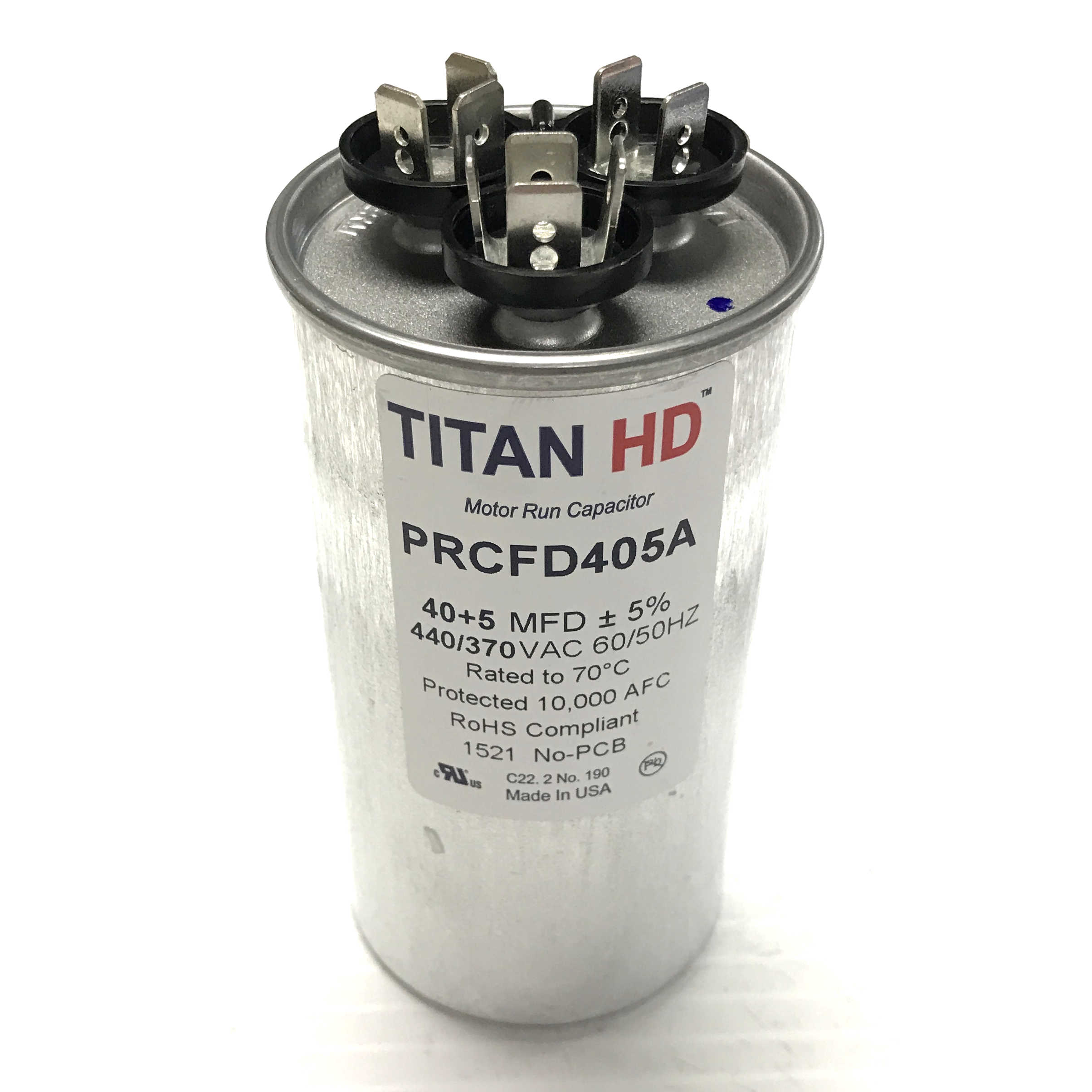 PRCFD405A 40+5 MFD Titan HD Run Capacitor