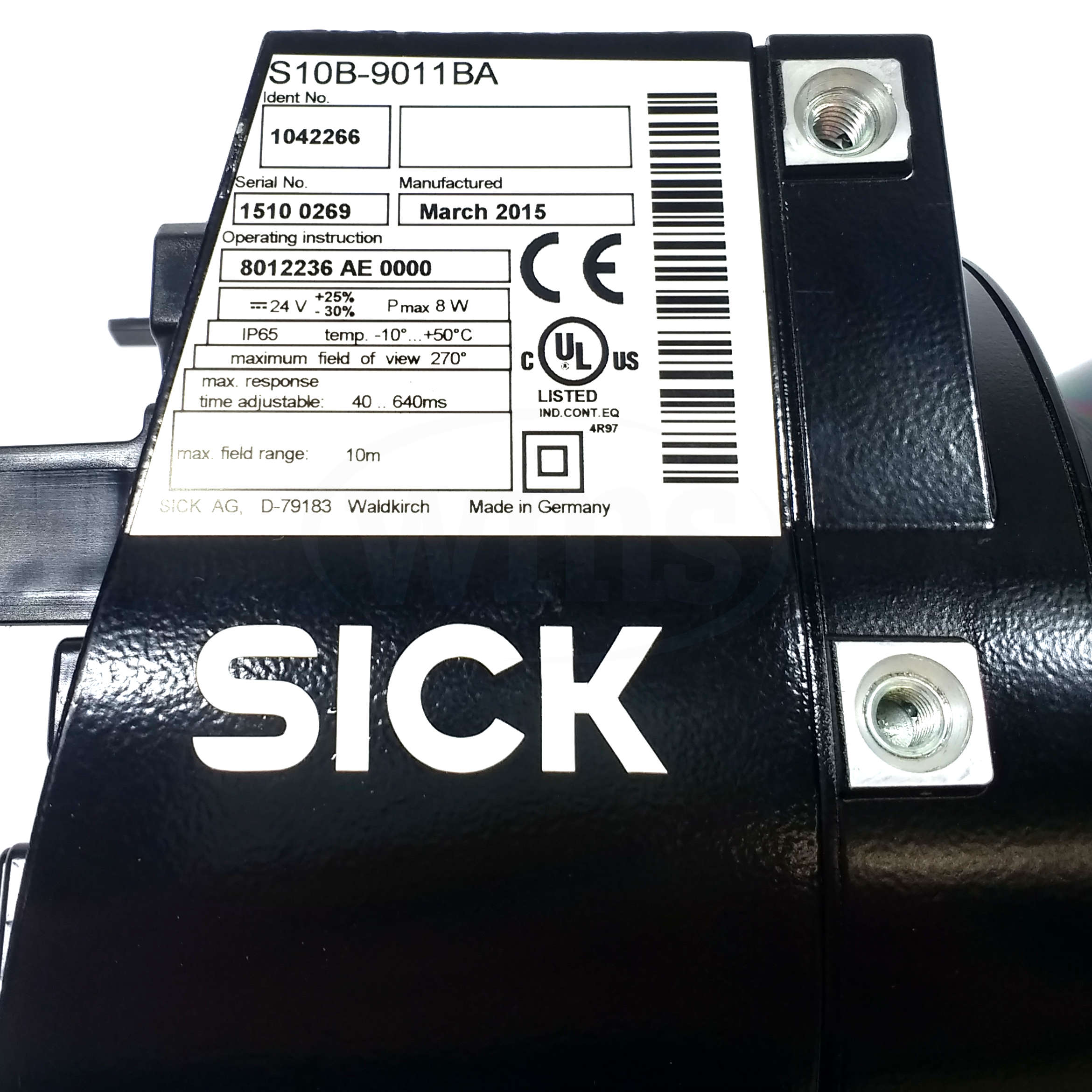 S10B-9011BA SICK 2d LiDAR Sensor, S100/ Indoor 9