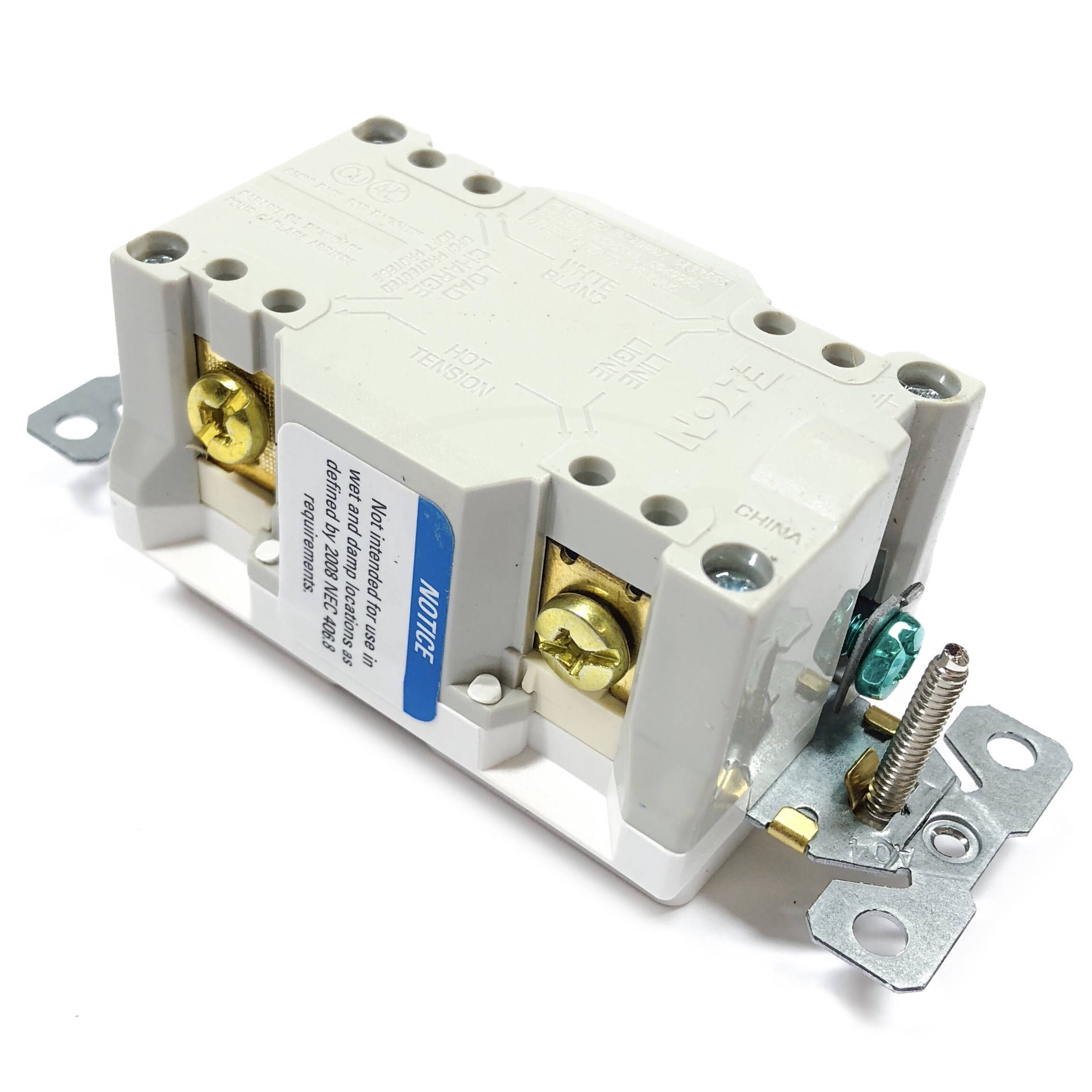 TRSGF15W Eaton GFCI SelfTest Receptacle, White