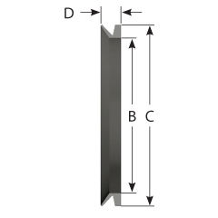 V120A V-ring type A seal for shaft sizes 115 - 125mm (VA120