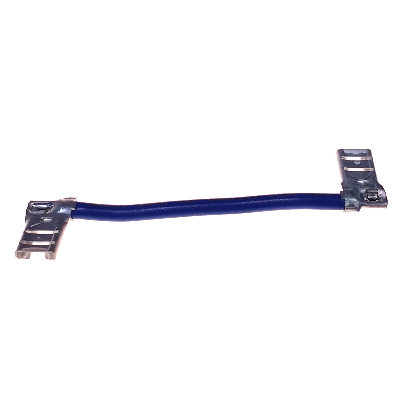WMS002 2.75" Blue Jumper Wire (1/4" F Spade Ends)
