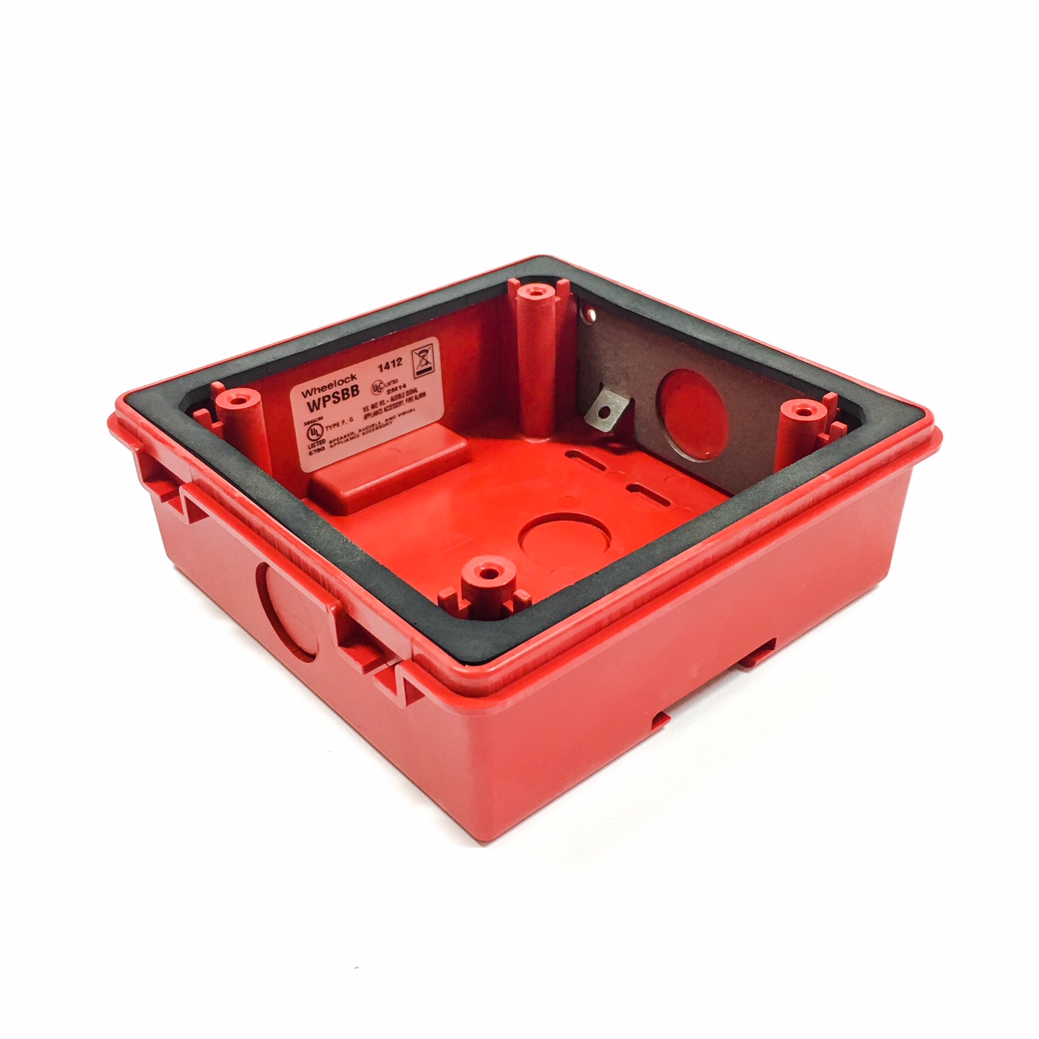 Wheelock WPSBB-R Backbox Wheaterproof Red 1