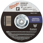 49-94-9025 Milwaukee 9^ x 1/4^ x 5/8-11^ Type 27 Grinding Wheel