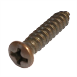 63292 Midwest #8 x 3/4^ Bronze Plated Oval Head Sheet Metal Screw