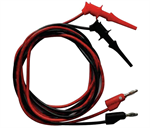 5TXC8 Test Leads,Clip to Banana Plug, 24 Inch