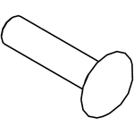 06-10-0110 Milwaukee M6 X 28mm Carriage Bolt