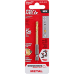 48-89-4610 Milwaukee SHOCKWAVE RED HELIX Titanium Drill Bit, 13/64^