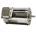 00118NT3ESS143TCFL WEG 1HP Shark Stainless Steel Electric Motor, 1800RPM