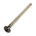 69515 Midwest 10 x 2-1/2^ Black Head Stainless Steel Window Screw