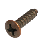 63291 Midwest #6 x 5/8^ Bronze Plated Oval Head Sheet Metal Screw