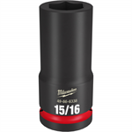 49-66-6338 Milwaukee SHOCKWAVE Impact Duty 3/4^Drive 15/16^ Deep 6 Point Socket
