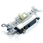 CS320-2I Leviton 3-Way Toggle Switch, 20Amp, 120/277V AC, Ivory