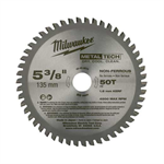 48-40-4075 Milwaukee 5-3/8^ 50T Non-Ferrous Metal Circular Saw Blade