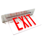 T45VL1RC Philips Ceiling Mount Exit Sign, Red Letters, Single Face