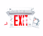 Lithonia EDGR W 1 R M4 Recessed LED Exit Sign