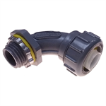 NMLT9050 1/2^ 90° PVC Liquid Tight Connector