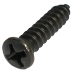 63295 Midwest #8 x 3/4^ Black Plated Oval Head Sheet Metal Screw