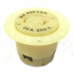 7409GC Hubbell Flanged Locking Receptacle, 10A