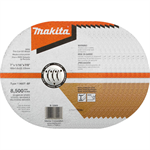 B-12669-10 Makita 7^ x 1/16^ x 7/8^ INOX Thin Cut-Off Wheel, 60 Grit, 10 Pack